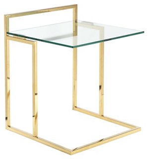 gold tray table