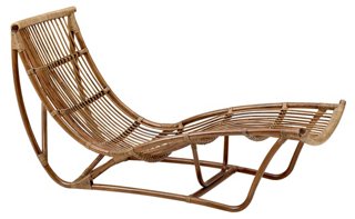 Rattan Chaise Lounger