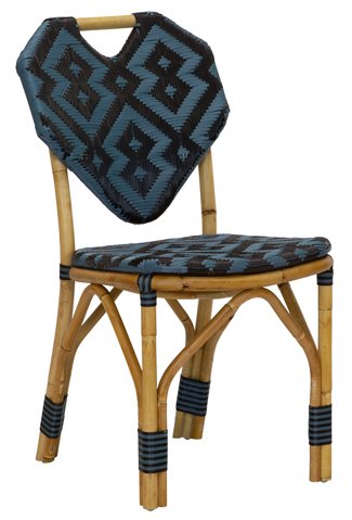 Orkney Rattan Outdoor Side Chair Black, Selamat Outdoor Furniture
