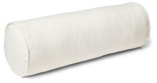 white bolster pillow