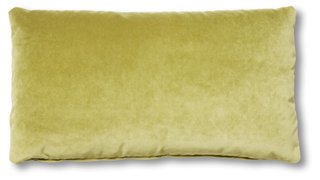Long Lumbar Pillow, Chartreuse Velvet 