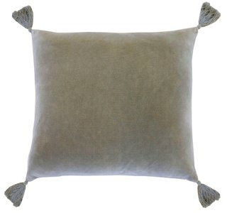 sage velvet pillow