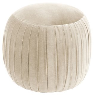 cream ottoman