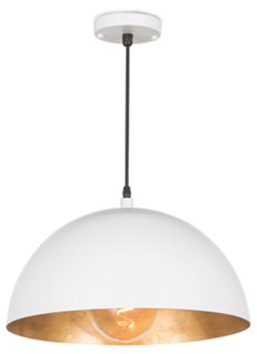 white gold pendant light