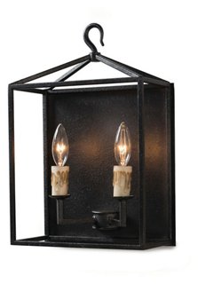 Cape Sconce, Blackened Iron