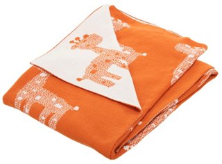 orange baby blanket