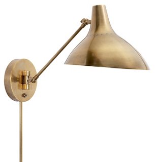 Charlton Sconce, Antiqued Brass