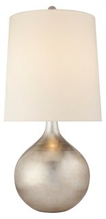 silver leaf table lamp