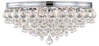 Calypso 6 Light Flush Mount Chrome