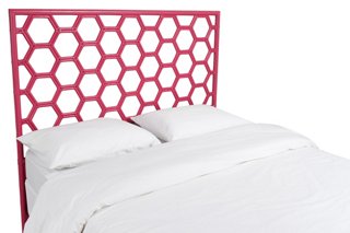 Honeycomb Headboard - Hot Pink - David Francis Furniture