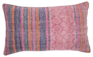 Clara 14x20 Cotton Pillow, Pink