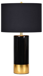 black nightstand lamp