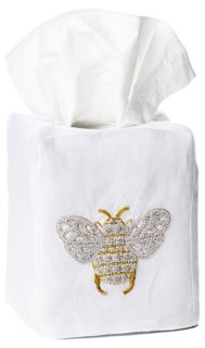 Bee Linen Tissue Box Cover - Hamburg House