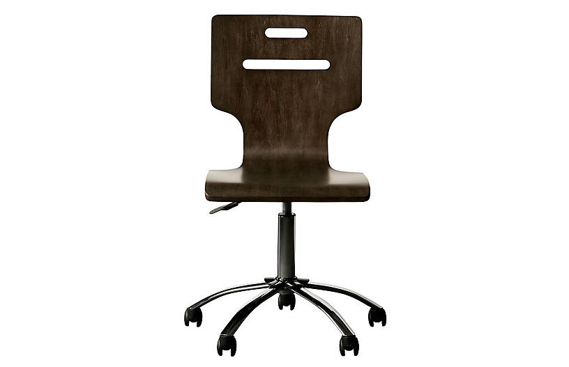 Chelsea Square Desk Chair - Raisin - Stone & Leigh
