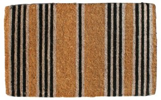 Stripes Outdoor Mat - Brown/Black