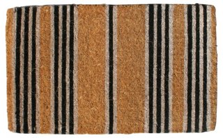 Stripes Outdoor Mat - Brown/Black