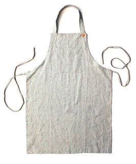 Washed Apron, Light Gray