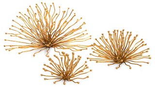 Sunray Wall Sculptures - Gold - John-Richard