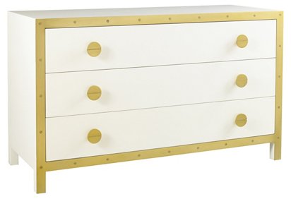 Lillian August Pearson Dresser White Gold One Kings Lane