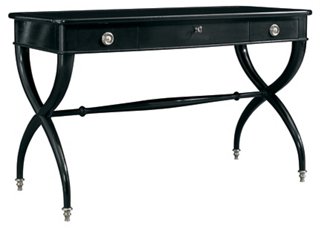 Lennox Writing Desk - Ebony - Lillian August