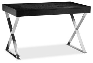 Alba X-Leg Desk - Black