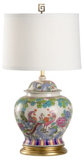 Moxa Table Lamp, Green/Blue Chelsea House Brands One Kings Lane