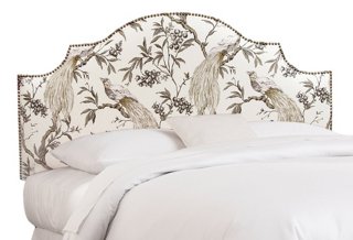 Miller Headboard - Peacock Linen