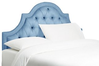 Harvey Headboard, French Blue Linen | One Kings Lane