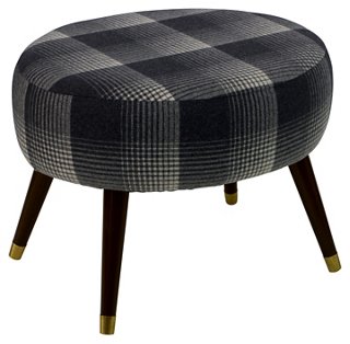 Dani Stool - Flint Plaid