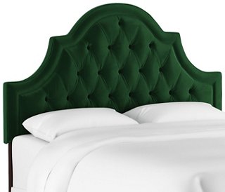 Harvey Headboard - Emerald Velvet