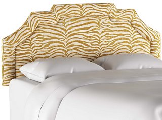 Lola Headboard - Ochre Zebra