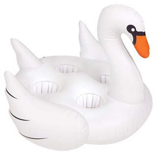 floating swan drink holder