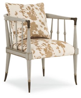 Easton Accent Chair - Moon Gray - Caracole