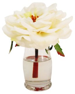 9 Rose In Hourglass Vase White Arrangements Under 150 Shop