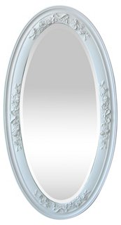 oval beveled mirror