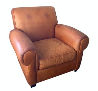 Ballyhoo Distressed Leather Club Chair One Kings Lane