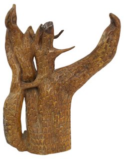 G3Q Designs Carved Wooden Tree Sculpture One Kings Lane