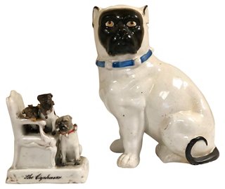 small pug figurine