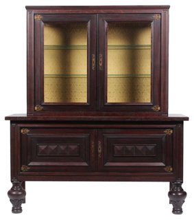 Blink Home Vintique 1940 S Art Deco Vitrine China Cabinet One