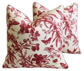 Mike Seratt Of The Prized Pig P Kaufmann Aviary Toile Pillows
