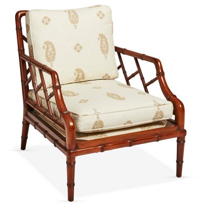 Mark D Sikes Faux Bamboo Lounge Chair One Kings Lane