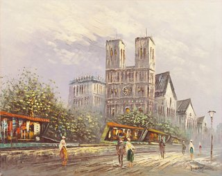 Notre Dame From The Left Bank C 1960 Mcnaught Fine Art