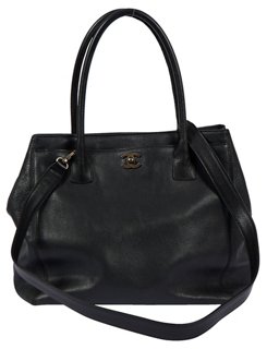 Vintage Lux Chanel Black Caviar 2 Way Tote Bag One Kings Lane