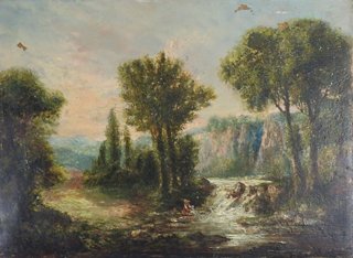 Dutch School Landscape After Hobbema Artifax Antiques Brands