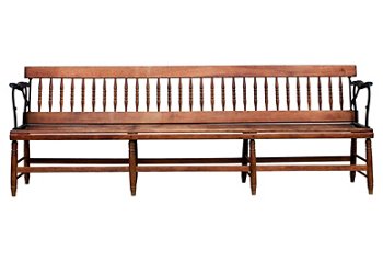 Vintage Wood Bench One Kings Lane